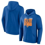 Men's Blue New York Knicks Pick \u0026 Roll Coverage Pullover Hoodie